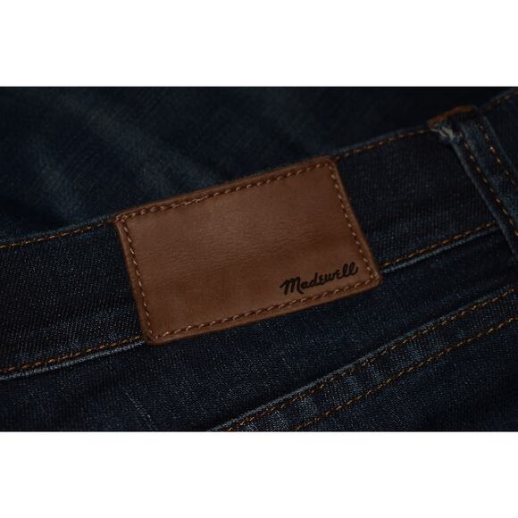 MADEWELL‎ $128 Mid-Rise Skinny Jean Lakeshore Wash Dark Stretch Denim Size 28 - Picture 3 of 4